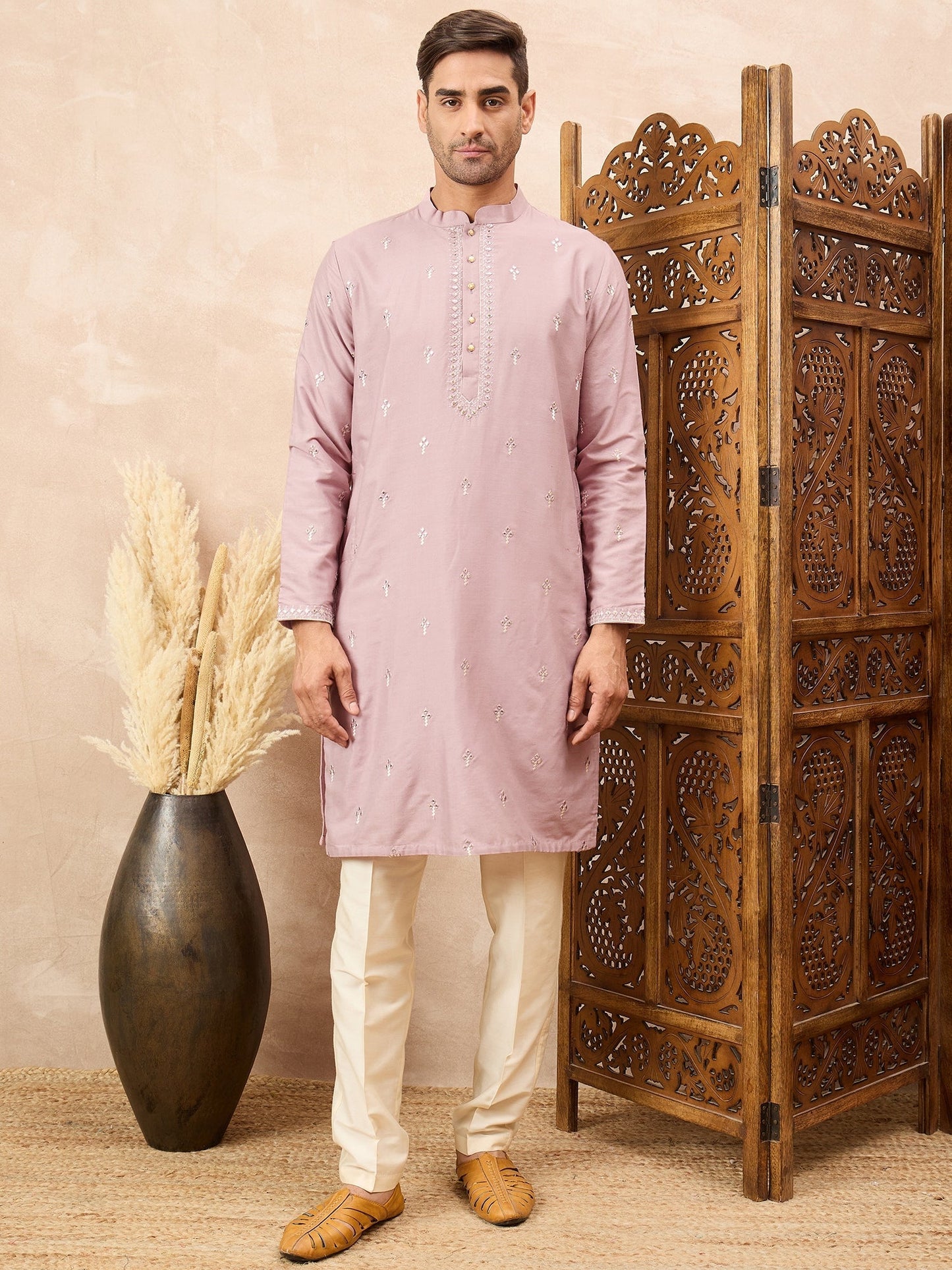 Lilac Kurta Pyjama Set