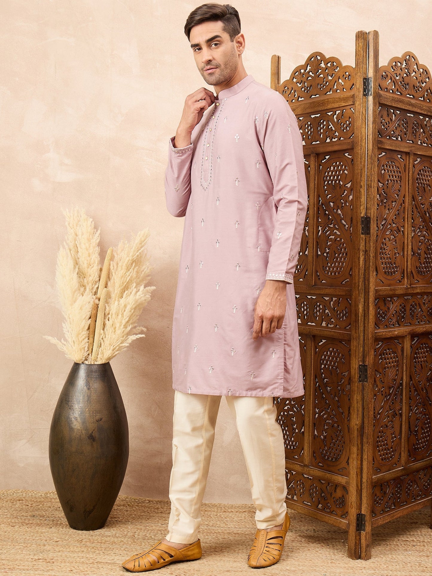 Lilac Kurta Pyjama Set