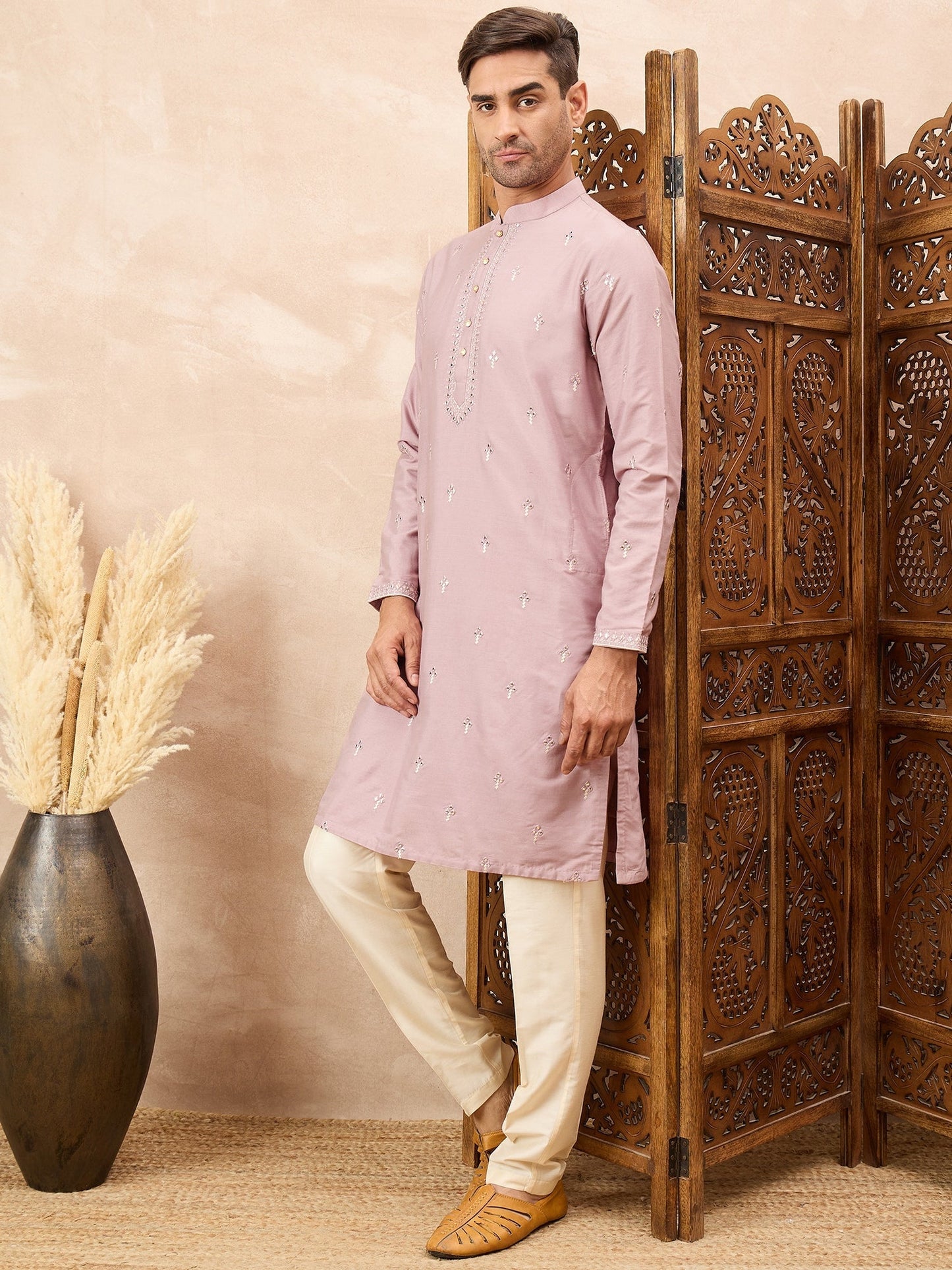 Lilac Kurta Pyjama Set
